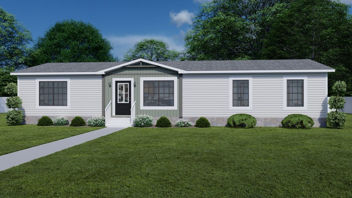 The THE LORALEI Exterior. This Manufactured Mobile Home features 3 bedrooms and 2 baths.