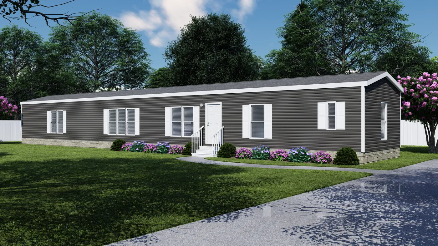 The THE SEASIDE Exterior. This Manufactured Mobile Home features 3 bedrooms and 2 baths.