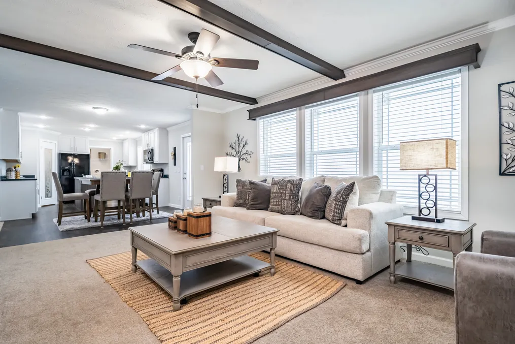 The SANTA FE 684A Exterior. This Manufactured Mobile Home features 4 bedrooms and 2 baths.