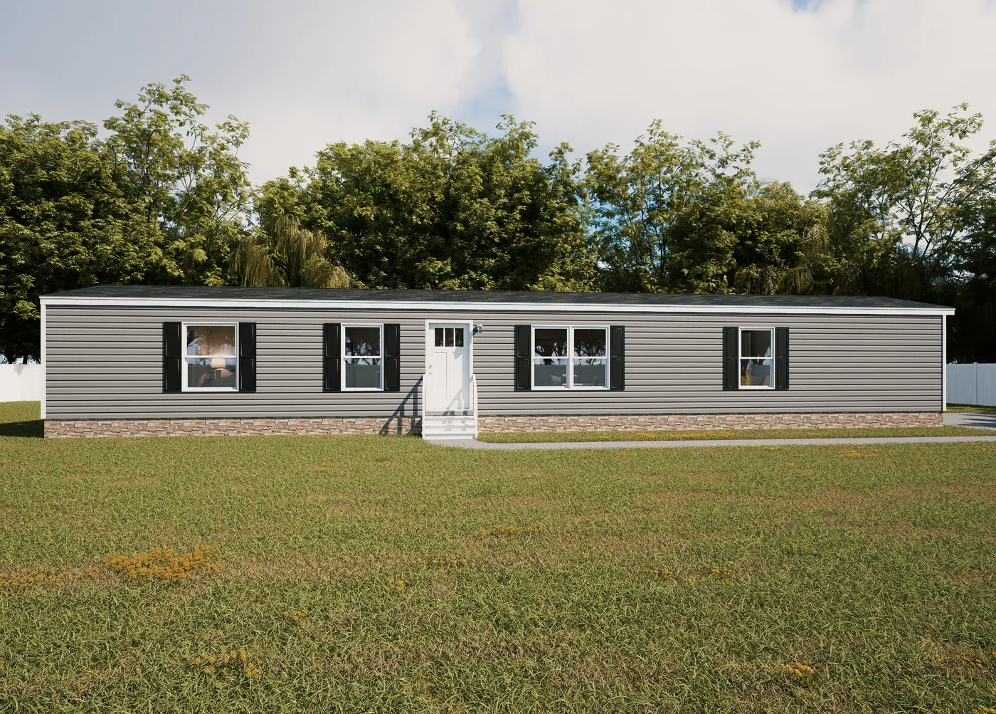 The FLEX COASTAL BREEZE Exterior. This Manufactured Mobile Home features 3 bedrooms and 2 baths.
