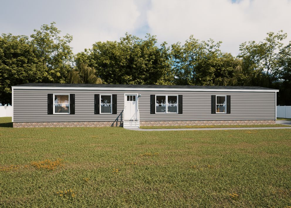 The FLEX COASTAL BREEZE Exterior. This Manufactured Mobile Home features 3 bedrooms and 2 baths.