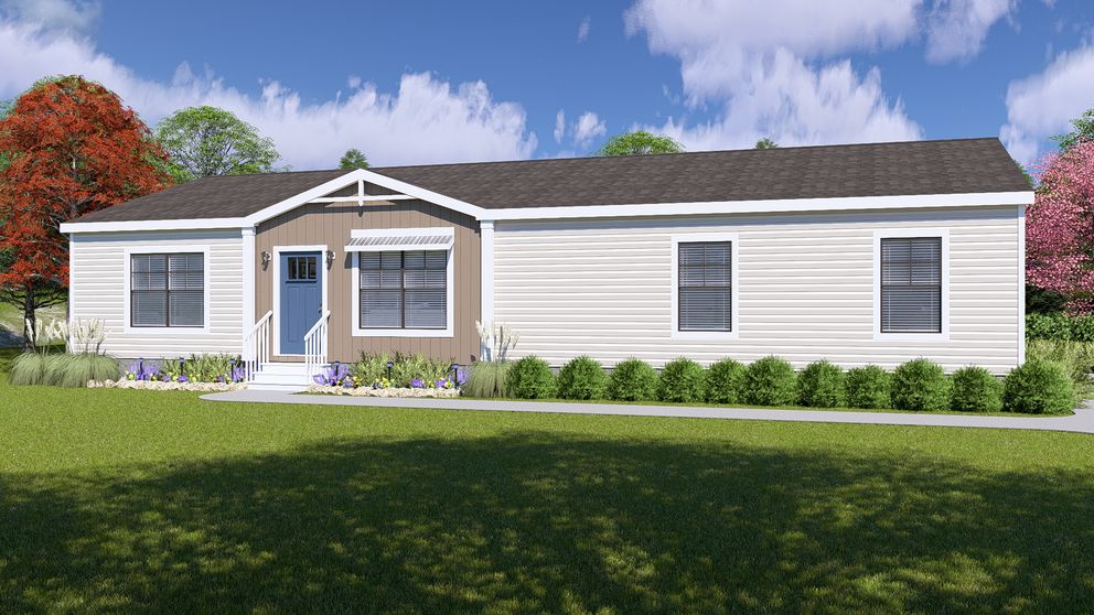 The FARM 3 FLEX ELITE Exterior. This Manufactured Mobile Home features 3 bedrooms and 2 baths.