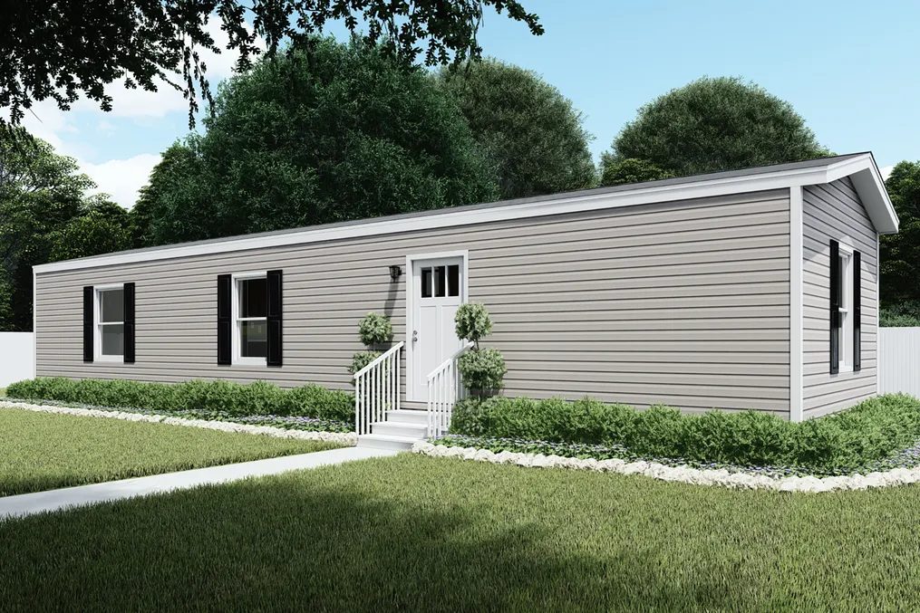 The SPIRIT Exterior. This Manufactured Mobile Home features 2 bedrooms and 2 baths.