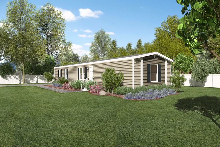 The 7616-714 THE PULSE Exterior. This Manufactured Mobile Home features 3 bedrooms and 2 baths.