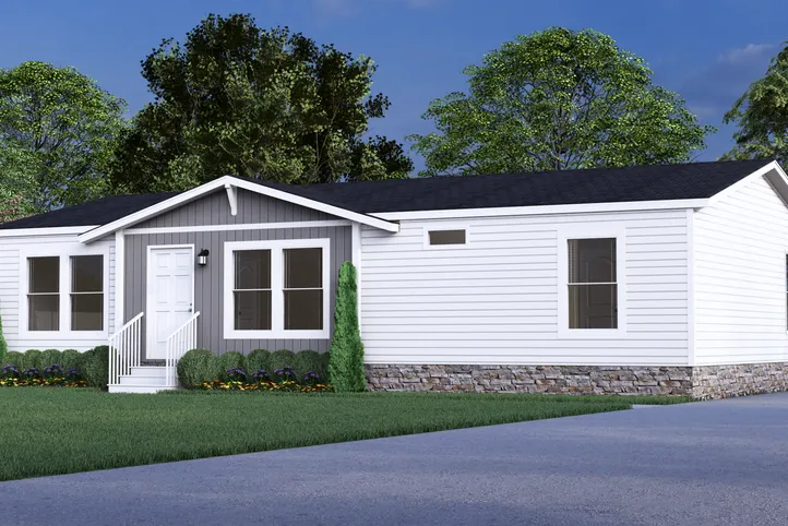 The THE RENEGADE Exterior. This Manufactured Mobile Home features 3 bedrooms and 2 baths.