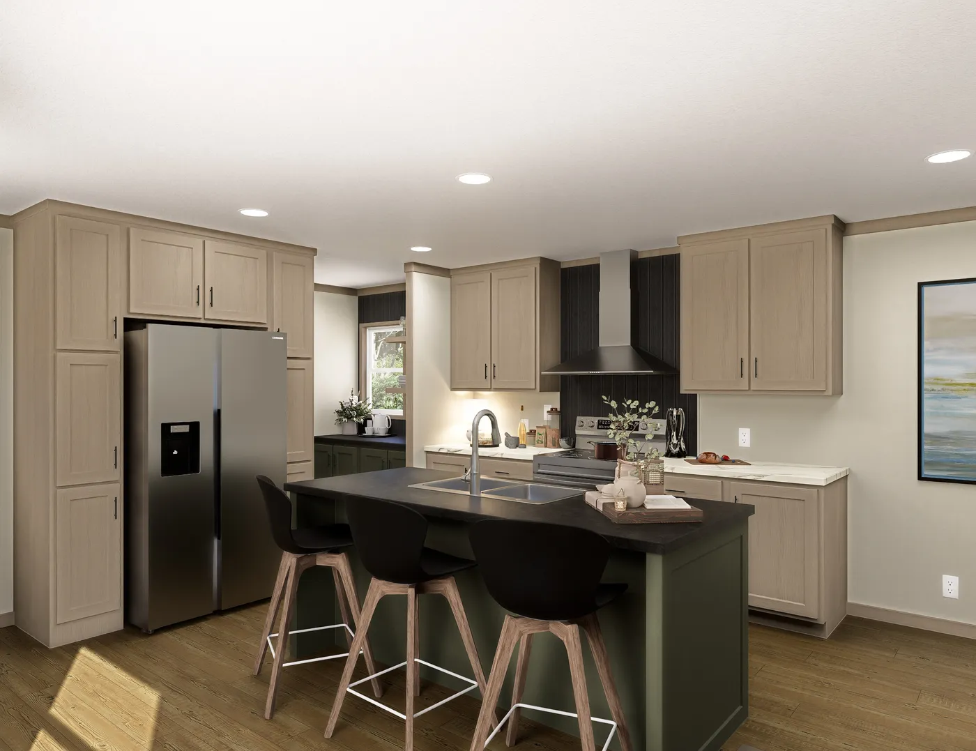 The SYDNEY Exterior. This Manufactured Mobile Home features 3 bedrooms and 2 baths.