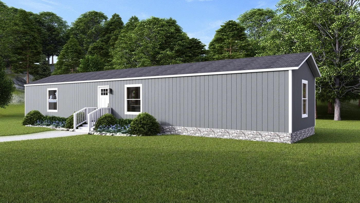 The TUSCANY Exterior. This Manufactured Mobile Home features 2 bedrooms and 2 baths.