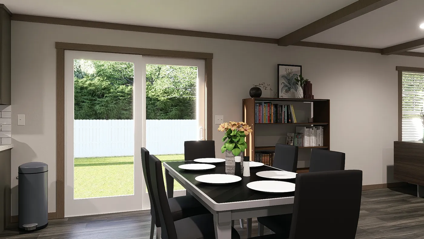 The TINSLEY Exterior. This Manufactured Mobile Home features 4 bedrooms and 2 baths.