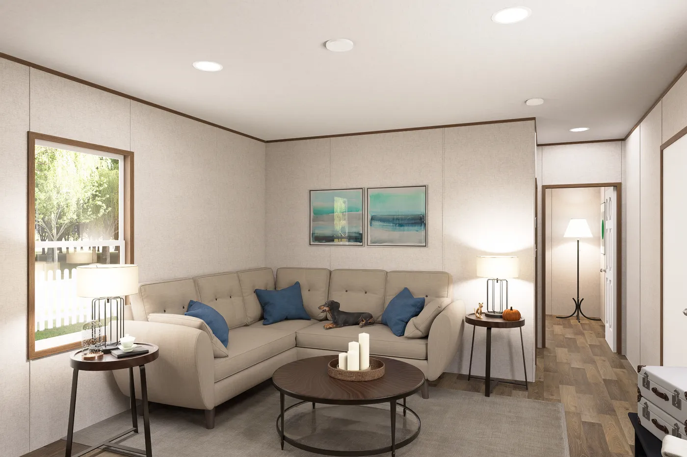 The DOGWOOD Exterior. This Manufactured Mobile Home features 2 bedrooms and 2 baths.