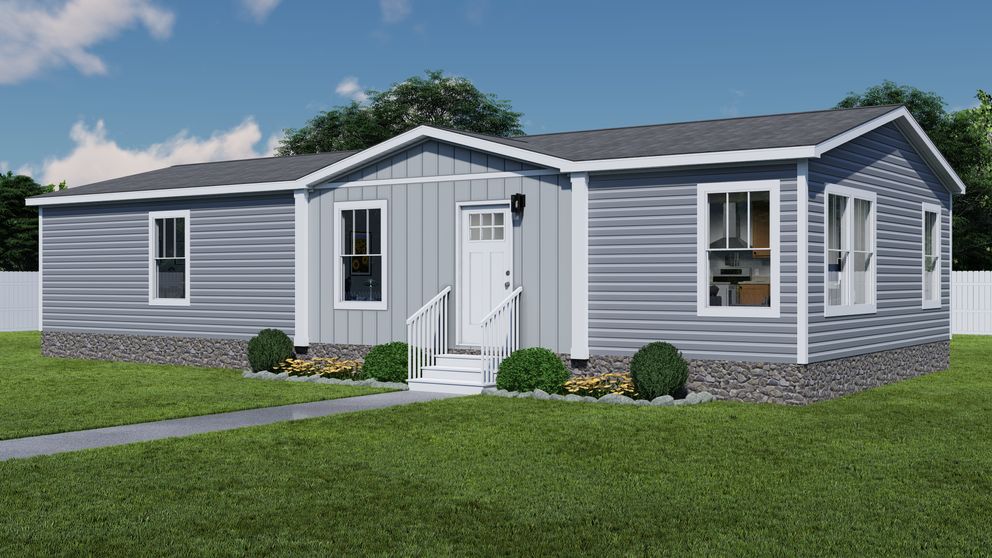 The AFRICA 5224 TEMPO SECT Exterior. This Manufactured Mobile Home features 3 bedrooms and 2 baths.