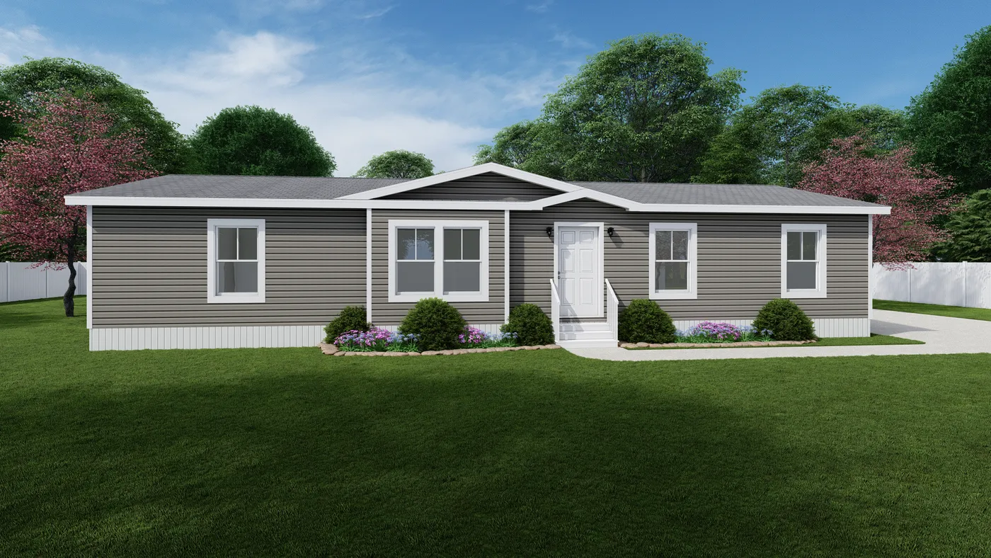 The LEGACY 89 Exterior. This Manufactured Mobile Home features 3 bedrooms and 2 baths.