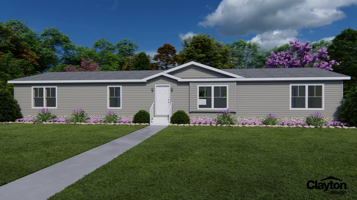 The LEGACY 17 Exterior. This Manufactured Mobile Home features 3 bedrooms and 2 baths.