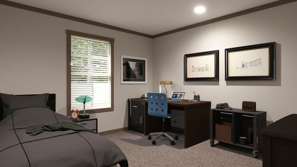 The TINSLEY Exterior. This Manufactured Mobile Home features 4 bedrooms and 2 baths.