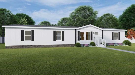The MOROCCO Exterior. This Manufactured Mobile Home features 4 bedrooms and 2 baths.