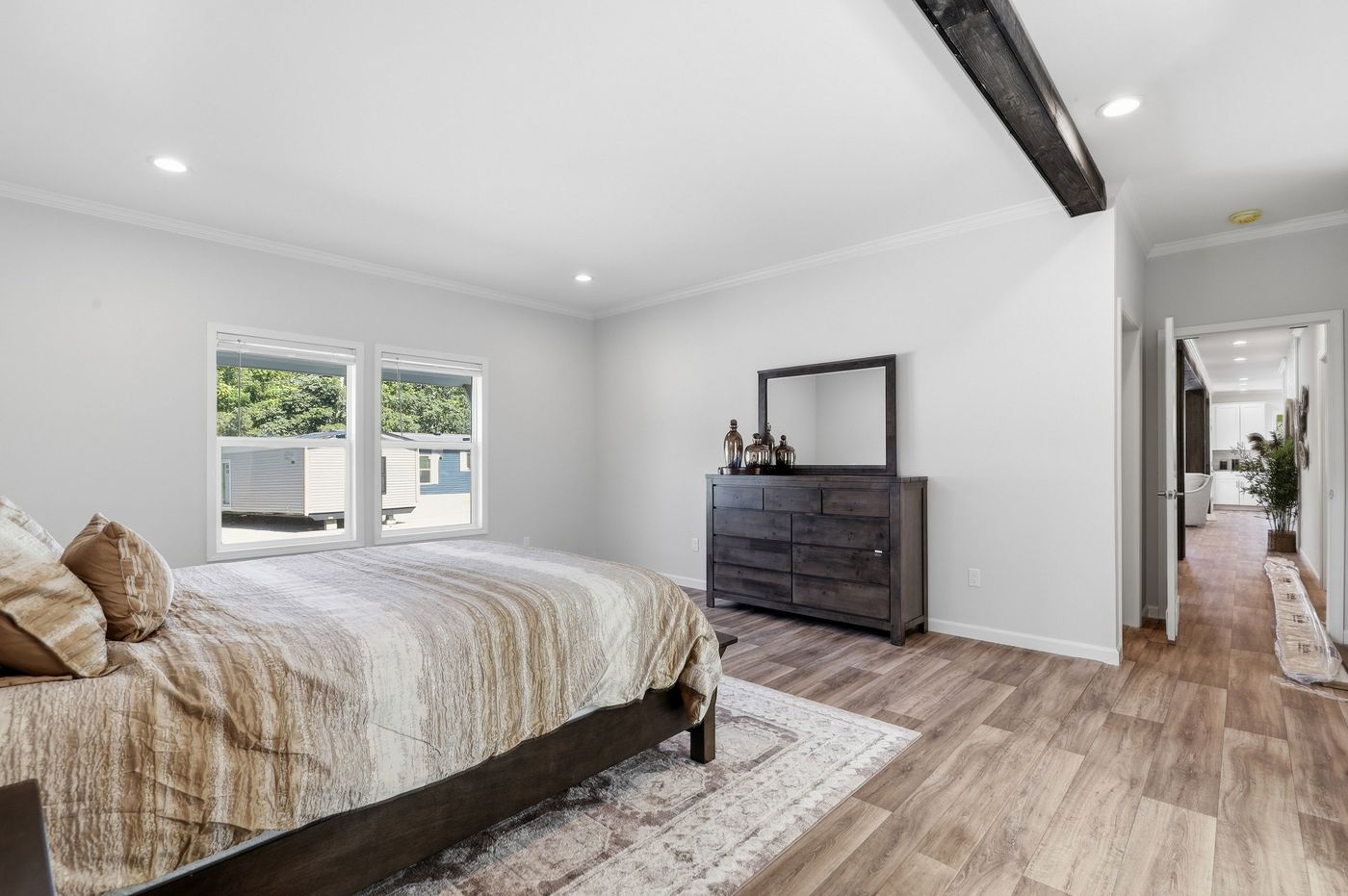 The SOUTHERN CHARM Exterior. This Manufactured Mobile Home features 3 bedrooms and 2 baths.
