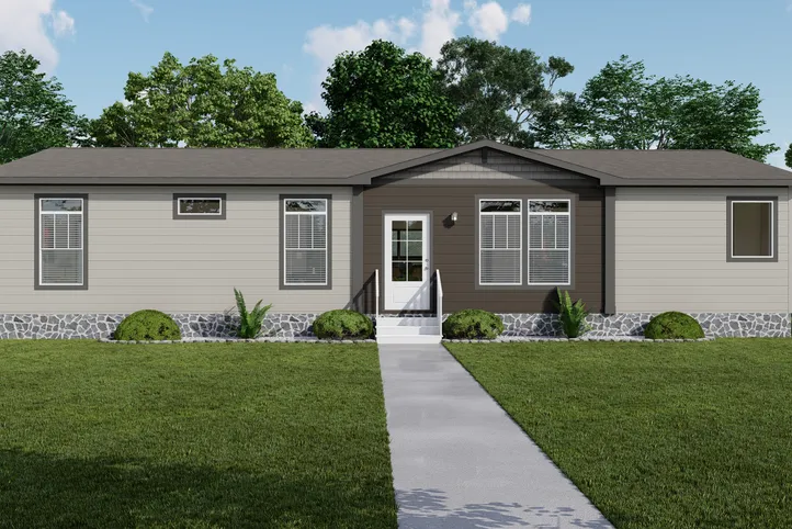 The THE DURANGO Exterior. This Manufactured Mobile Home features 3 bedrooms and 2 baths.