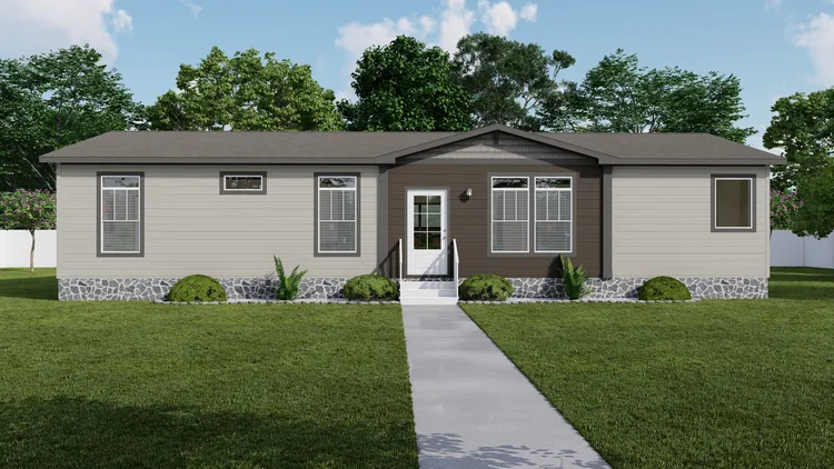 The THE DURANGO Exterior. This Manufactured Mobile Home features 3 bedrooms and 2 baths.