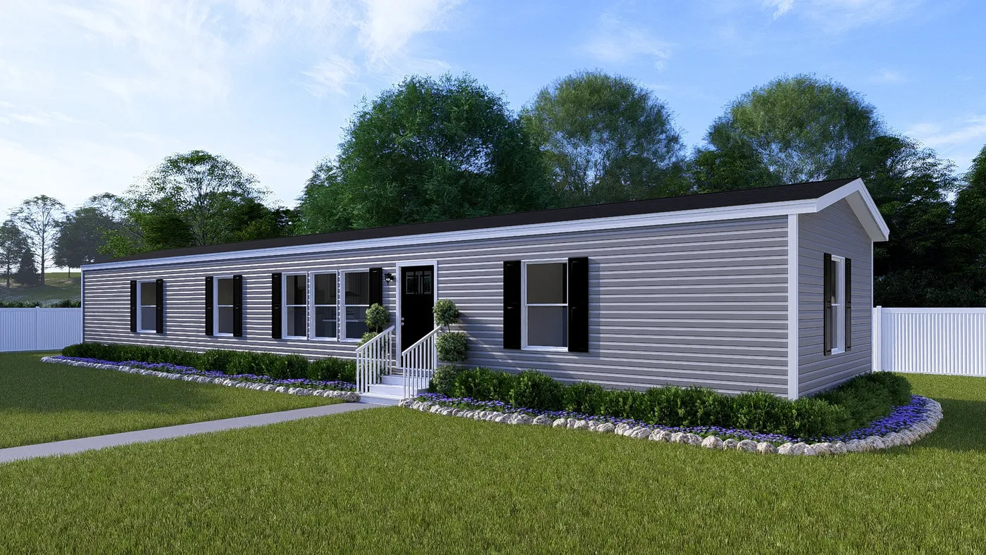 The FESTIVAL Exterior. This Manufactured Mobile Home features 3 bedrooms and 2 baths.