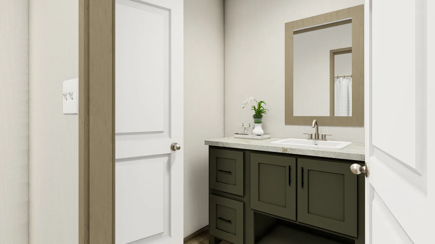 The SUMMIT Exterior. This Manufactured Mobile Home features 4 bedrooms and 3 baths.