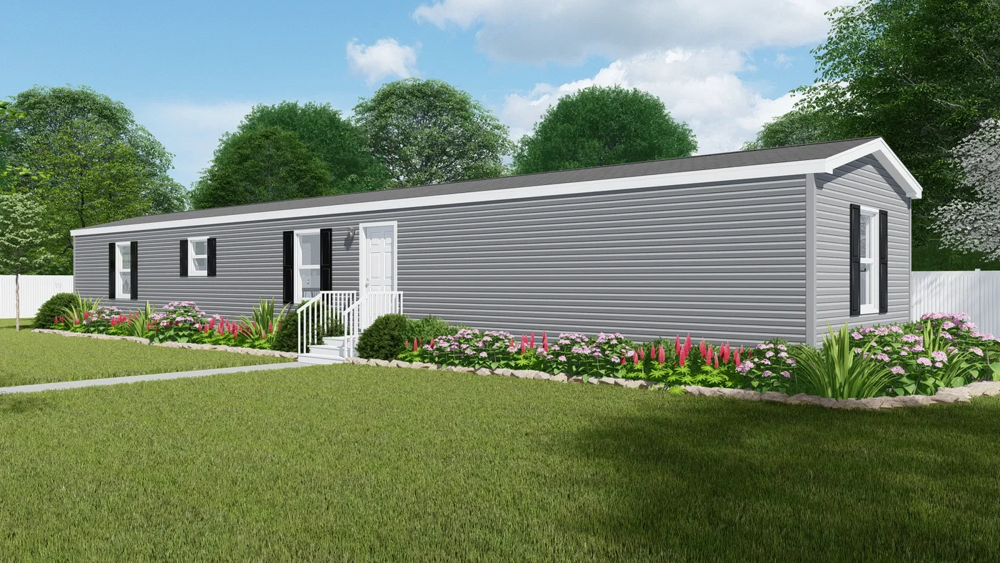 The SAPPHIRE XL 8016-644 Exterior. This Manufactured Mobile Home features 3 bedrooms and 2 baths.
