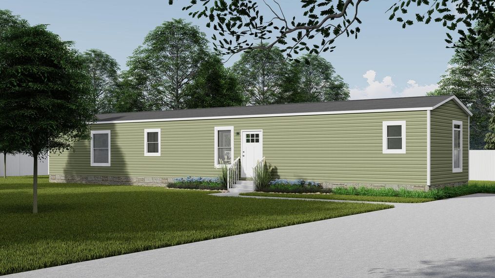 The ANNIVERSARY 16683B Exterior. This Manufactured Mobile Home features 3 bedrooms and 2 baths.