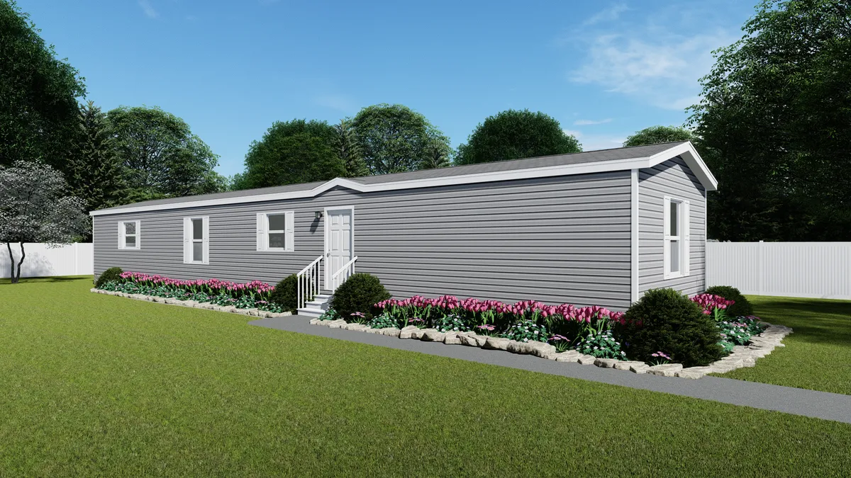 The 7616-779 THE PULSE Exterior. This Manufactured Mobile Home features 3 bedrooms and 2 baths.