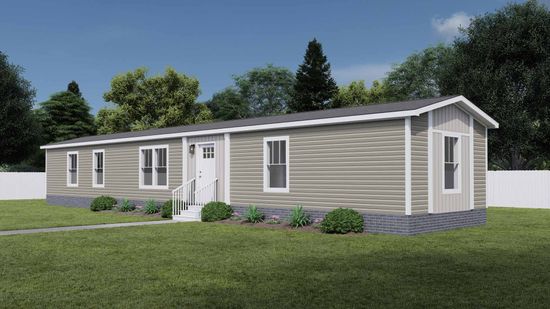 The WALK THE LINE Exterior. This Manufactured Mobile Home features 3 bedrooms and 2 baths.