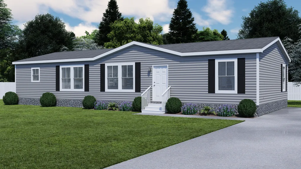 The THE SOUTHERN CHARM Exterior. This Manufactured Mobile Home features 3 bedrooms and 2 baths.