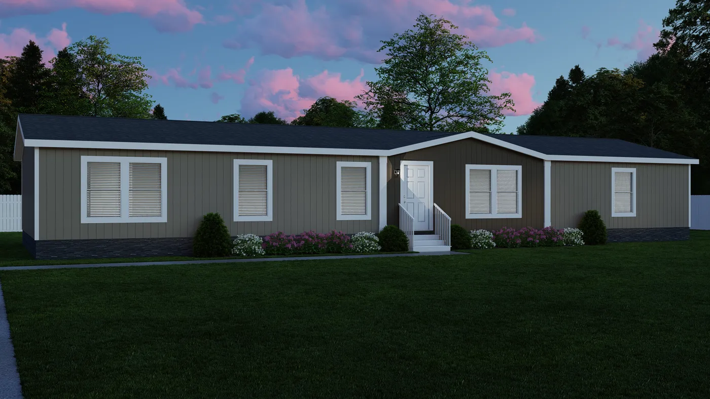 The BREEZE 2.5 Exterior. This Manufactured Mobile Home features 4 bedrooms and 2 baths.