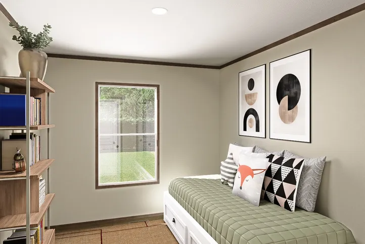The BOONE Exterior. This Manufactured Mobile Home features 4 bedrooms and 2 baths.