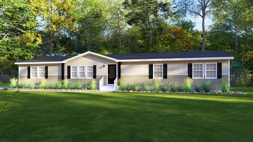 The 3238 HUD 76X32 CAVALIER FRINGE Exterior. This Manufactured Mobile Home features 4 bedrooms and 2 baths.