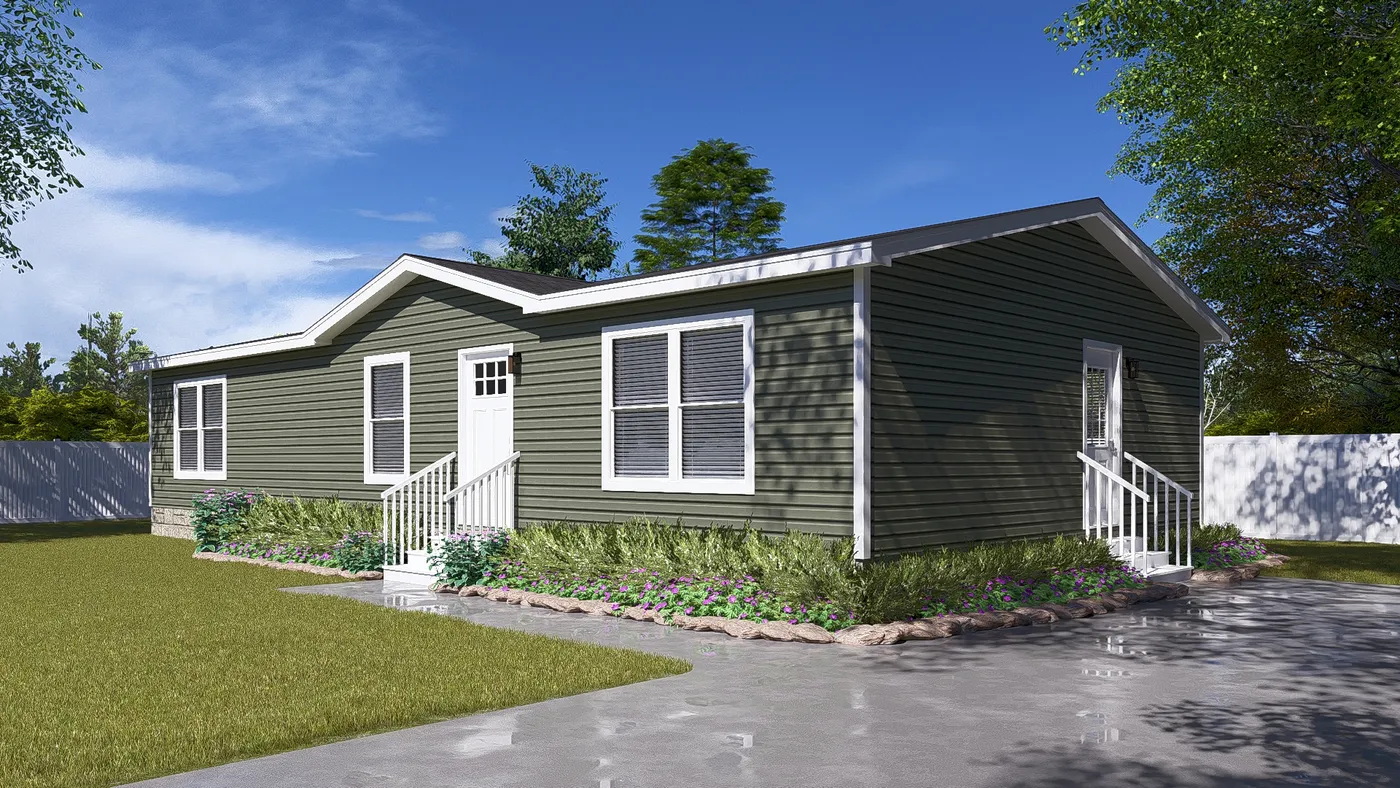 The THE RESERVE 52 Exterior. This Manufactured Mobile Home features 3 bedrooms and 2 baths.