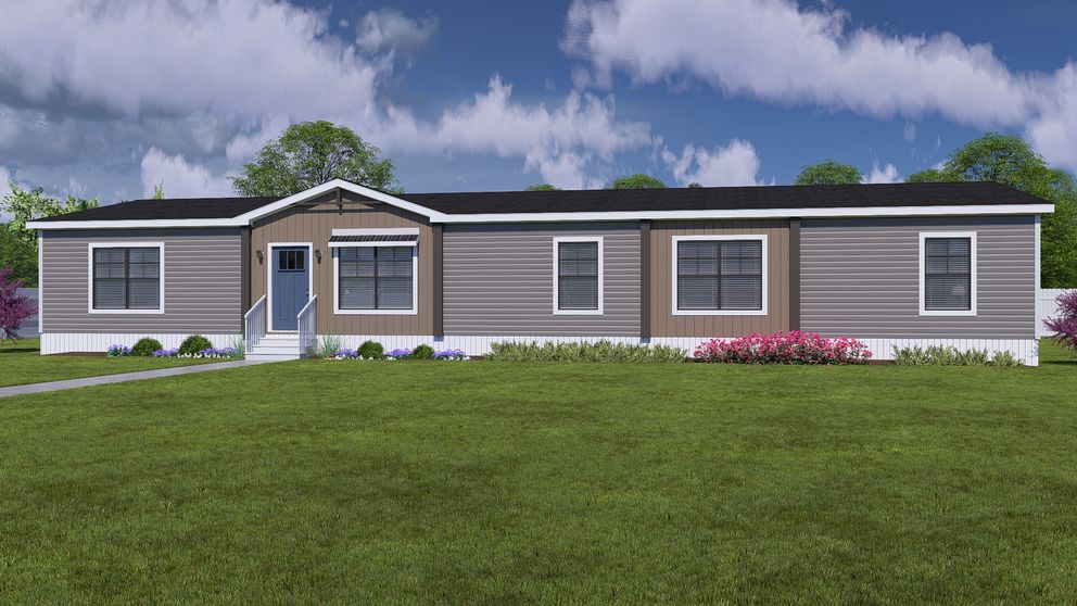 The NELLIE ELITE Exterior. This Manufactured Mobile Home features 4 bedrooms and 3 baths.
