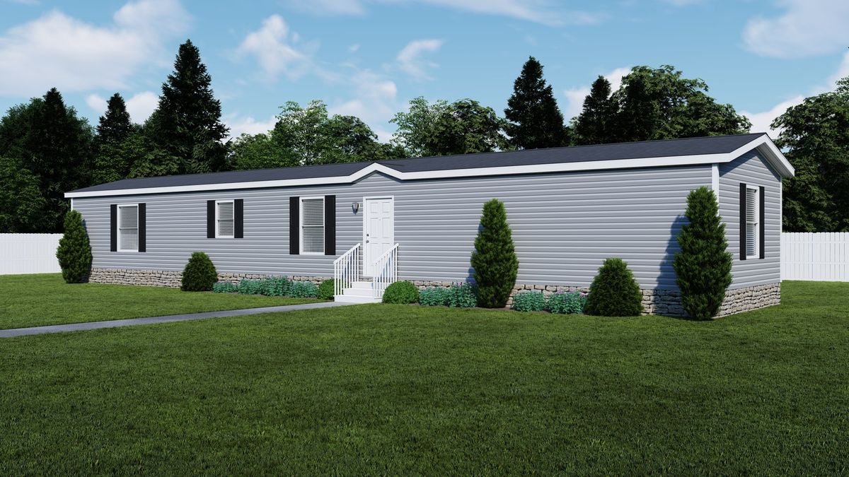 The 7616-E791 THE PULSE Exterior. This Manufactured Mobile Home features 3 bedrooms and 2 baths.