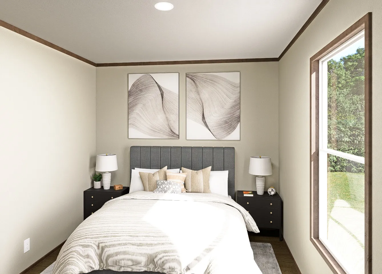 The BOONE Exterior. This Manufactured Mobile Home features 4 bedrooms and 2 baths.