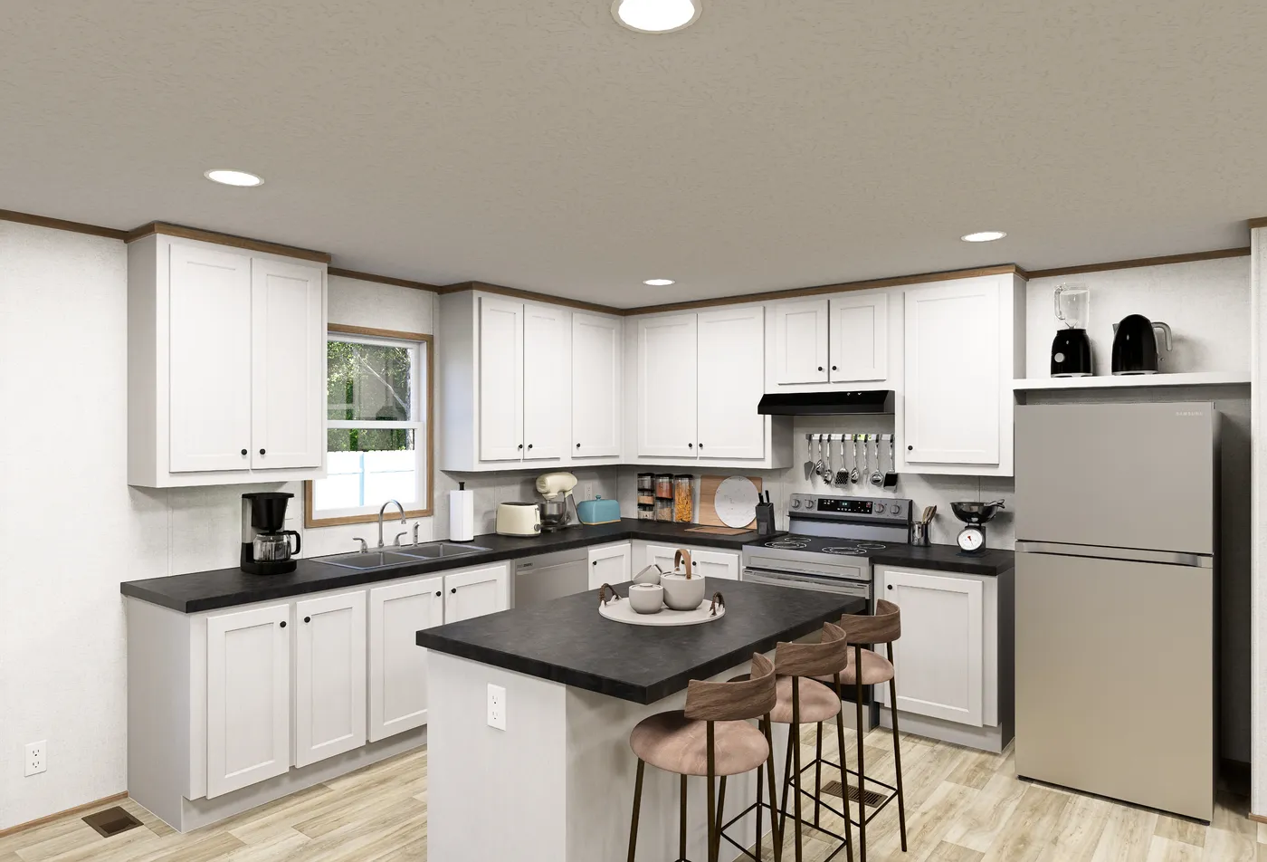 The ELEMENT Exterior. This Manufactured Mobile Home features 3 bedrooms and 2 baths.