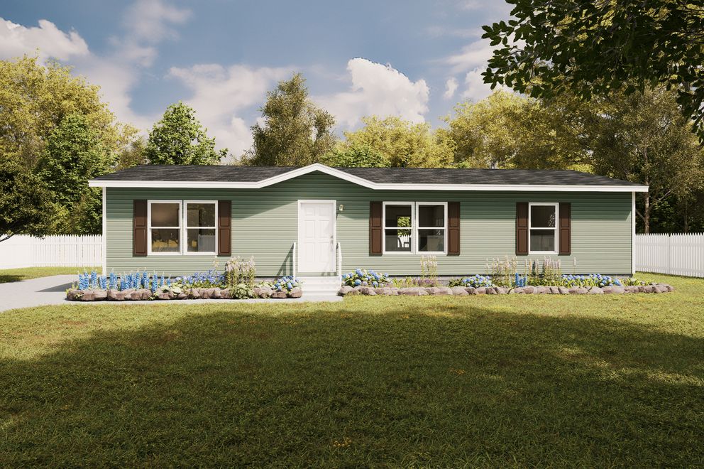 The THE EAGLE 52 Exterior. This Manufactured Mobile Home features 3 bedrooms and 2 baths.