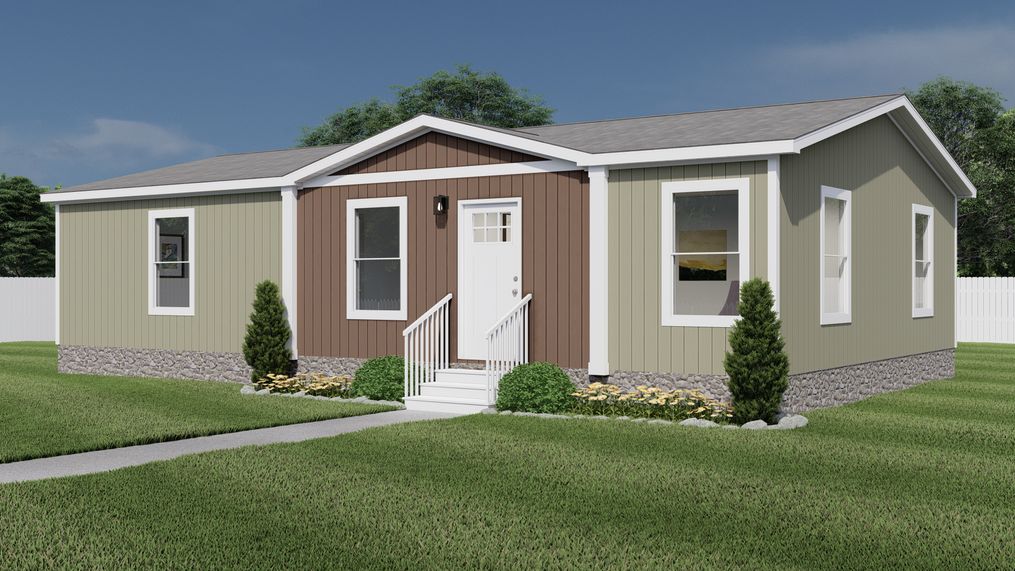 The CMH TEM2844-3A ABBEY ROAD Exterior. This Manufactured Mobile Home features 3 bedrooms and 2 baths.