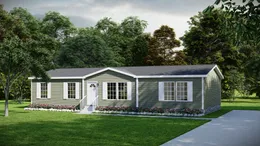 The LEGEND 28X56 4 BR Exterior. This Manufactured Mobile Home features 4 bedrooms and 2 baths.