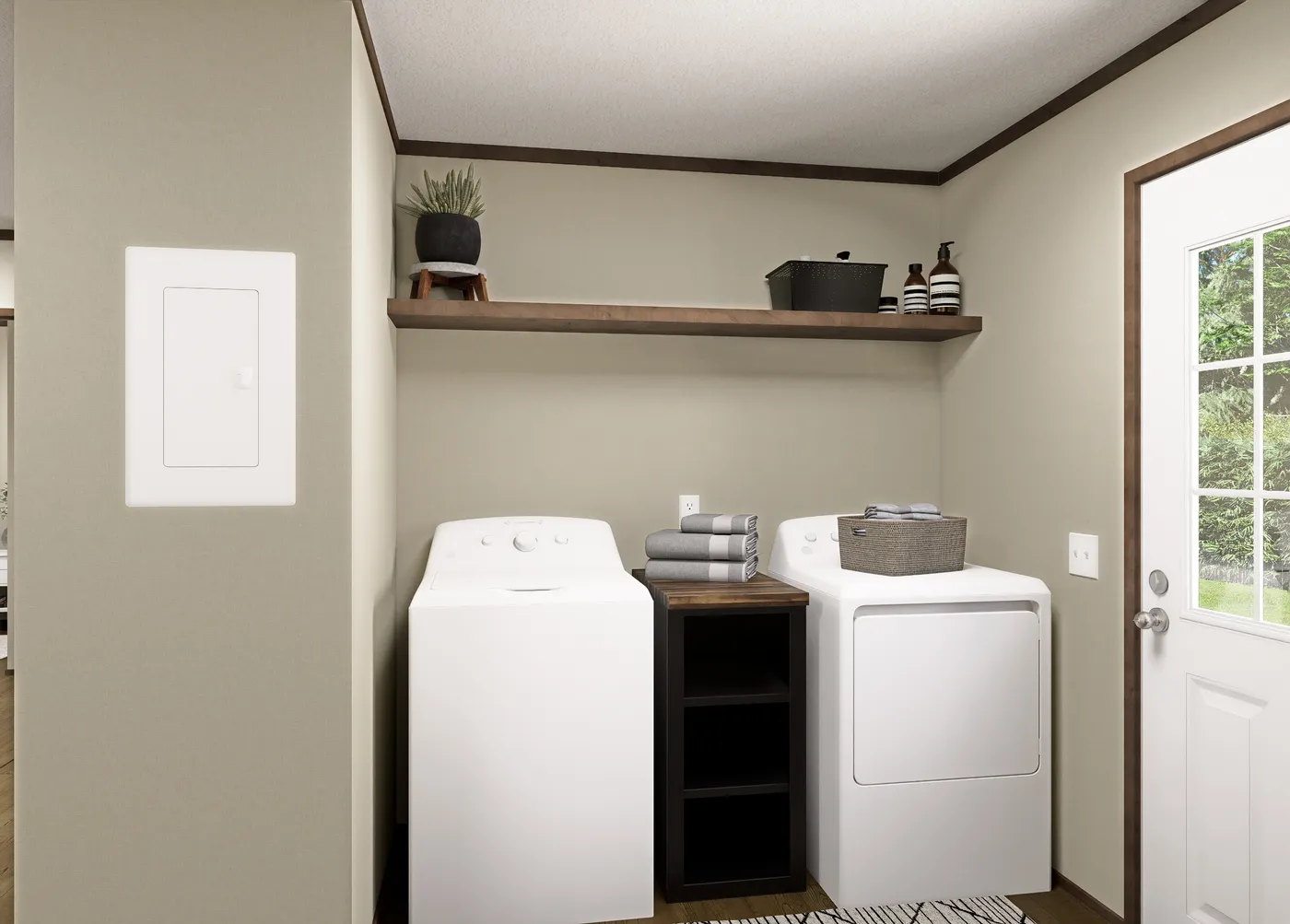 The SEVIER Exterior. This Manufactured Mobile Home features 4 bedrooms and 3 baths.