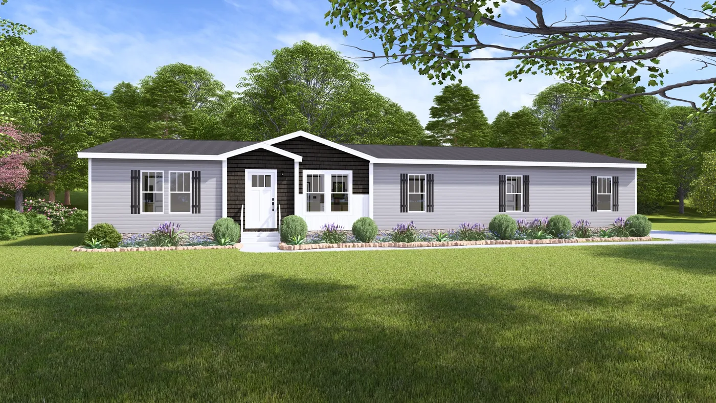 The BOUJEE XL 2 Exterior. This Manufactured Mobile Home features 4 bedrooms and 3 baths.
