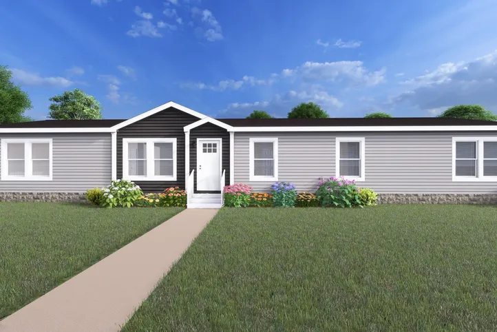The HERCULES Exterior. This Manufactured Mobile Home features 4 bedrooms and 2 baths.