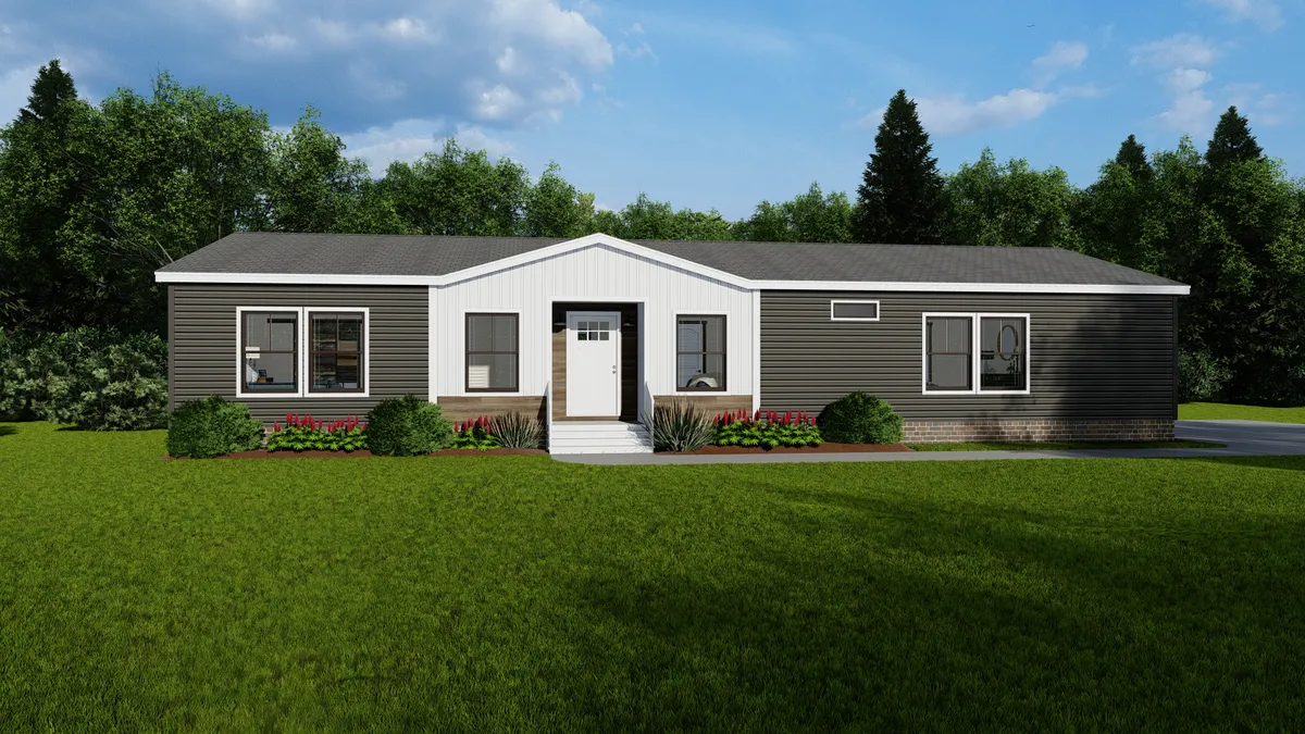 The THE ANDERSON II Exterior. This Manufactured Mobile Home features 3 bedrooms and 2 baths.