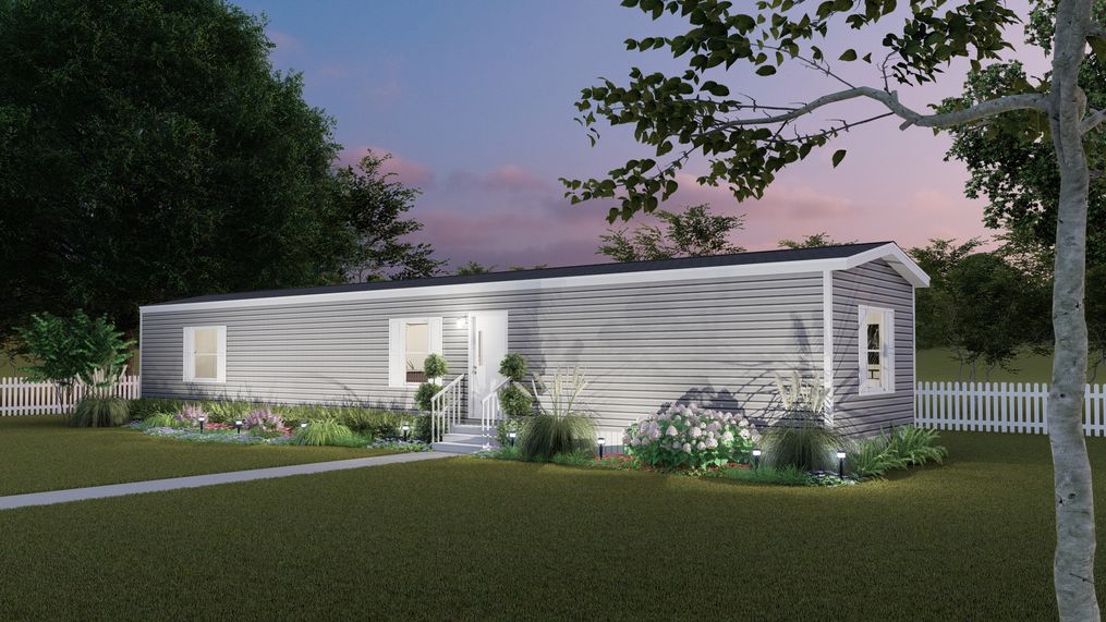 The ELATION Exterior. This Manufactured Mobile Home features 3 bedrooms and 2 baths.