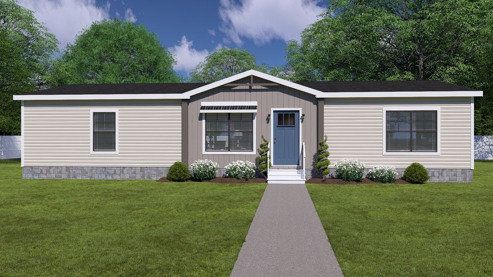 The LIZZIE ELITE Exterior. This Manufactured Mobile Home features 3 bedrooms and 2 baths.