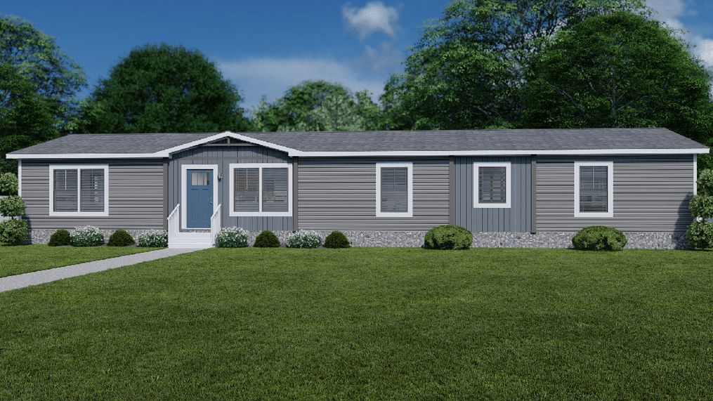 The TINSLEY Exterior. This Manufactured Mobile Home features 4 bedrooms and 2 baths.