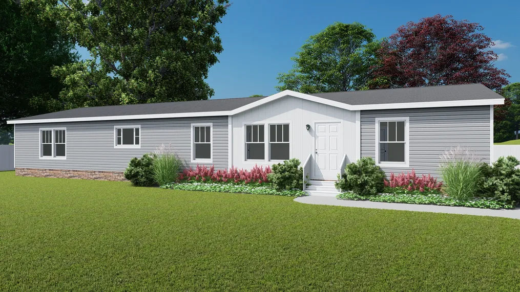 The 4230 "CLEARWATER" 7632 Exterior. This Manufactured Mobile Home features 4 bedrooms and 2 baths.