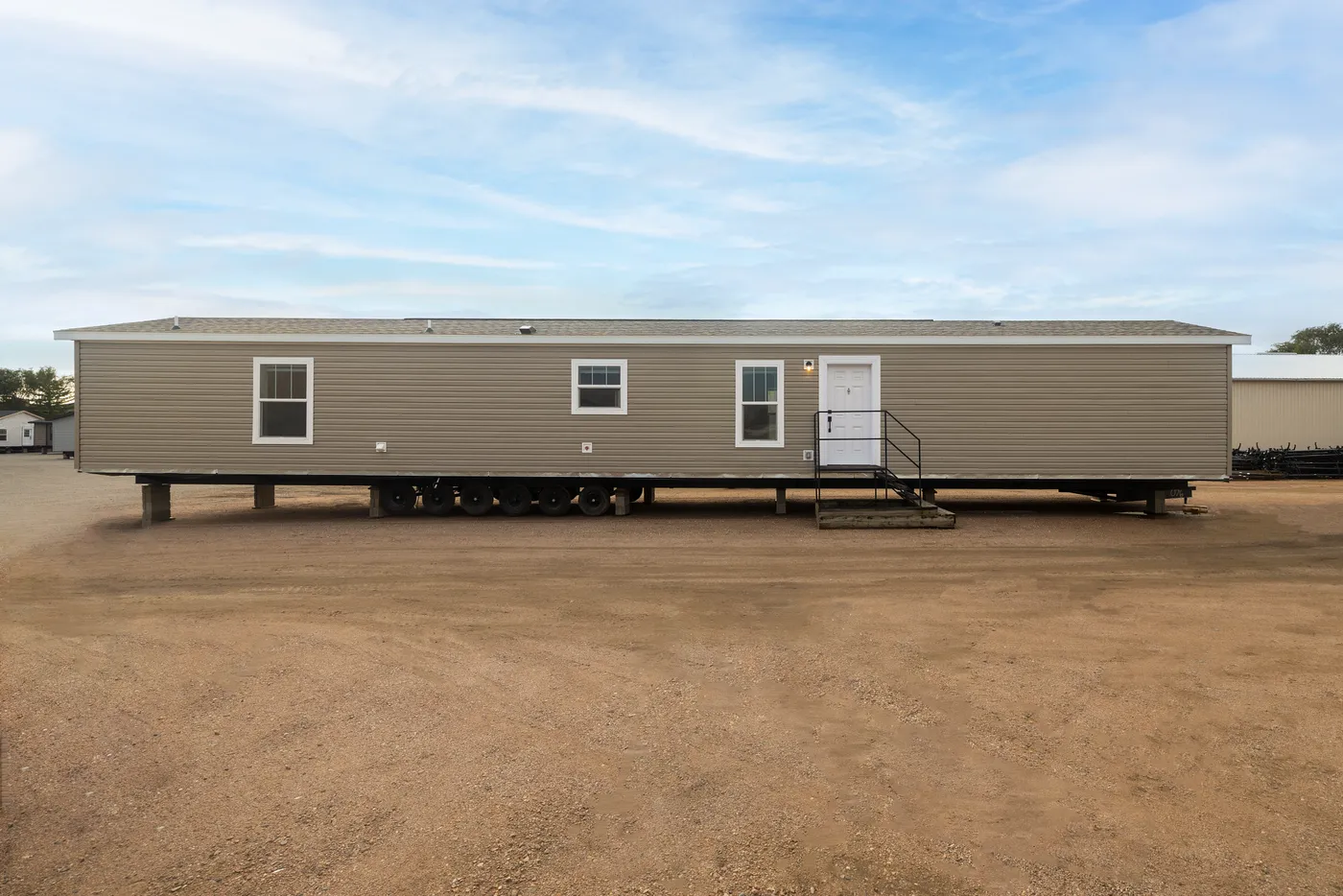 The RAMSEY 223 Exterior. This Manufactured Mobile Home features 3 bedrooms and 2 baths.