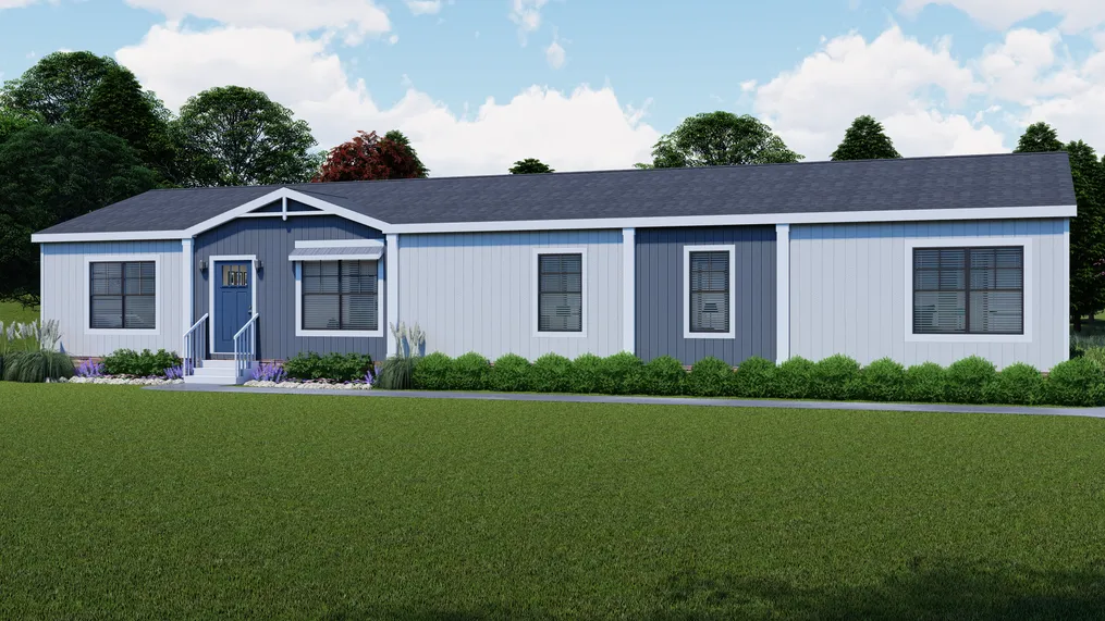 The FARM 4 FLEX Exterior. This Manufactured Mobile Home features 4 bedrooms and 3 baths.