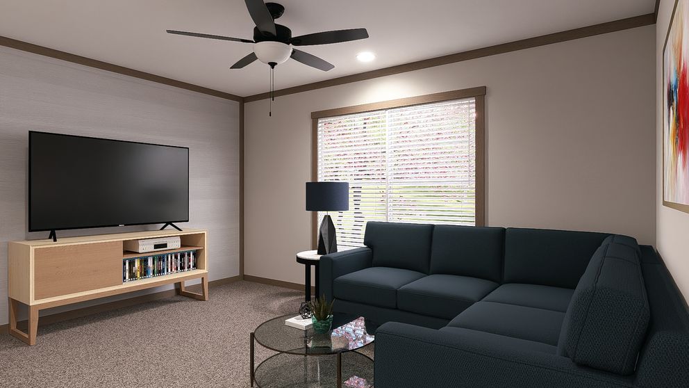 The FARM 4 FLEX ELITE Exterior. This Manufactured Mobile Home features 4 bedrooms and 3 baths.